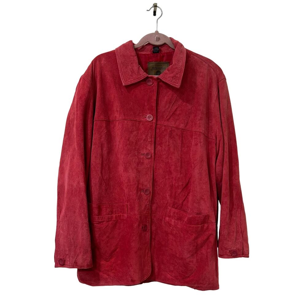 St. John's Bay Red Suede Jacket